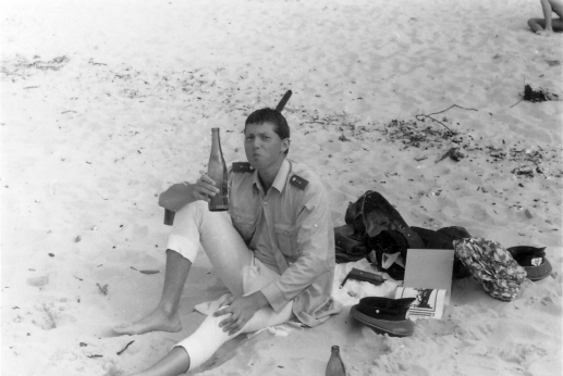 Ausgang zum Strand in Binz - 1986