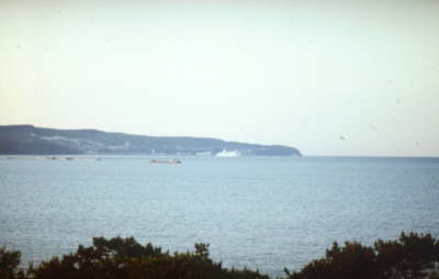 Blick aus dem Fenster in Richtung Sanitz