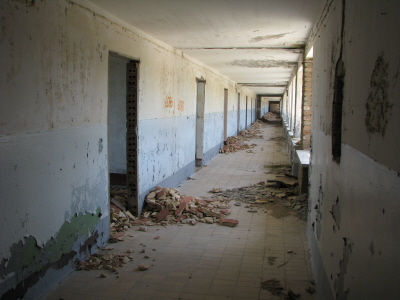 So sieht es jetzt in den langen Fluren aus.